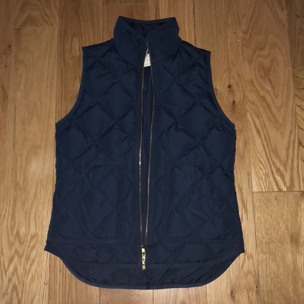 JCrew Navy Blue Quilted Vest